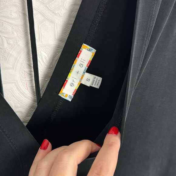 Anthropologie Eri + Ali Briella Cupro Midi Dress Tunic Slate Gray Lagenlook - Picture 7 of 9